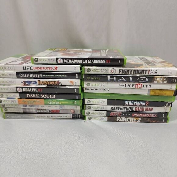 XBox 360 Lot of 19 Games Pre-owned Untested Variety Games Farcry2 March Madness